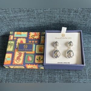 BNIB - Brand New House of Harlow 1960 Silver Drop Earrings